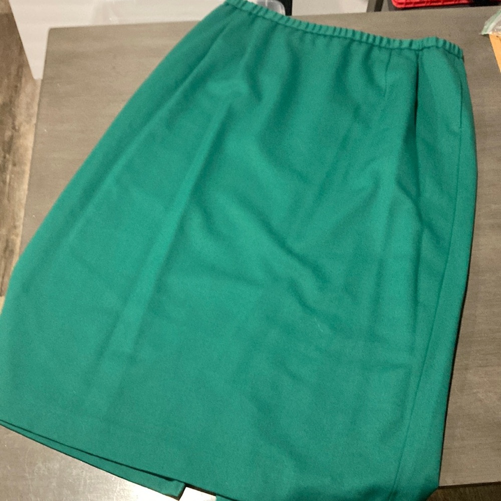 beautiful green Pendleton wool skirt 20